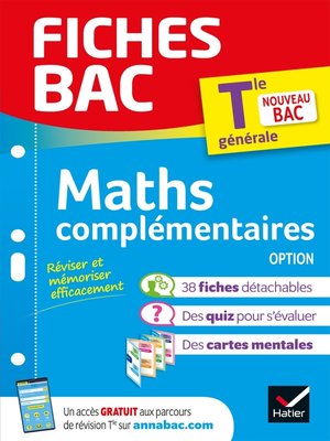 cover image of Fiches bac Maths complémentaires Tle (option)--Bac 2024